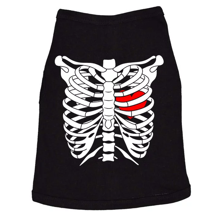 Skeleton Heart Ribcage Halloween Love Costume Idea Doggie Tank