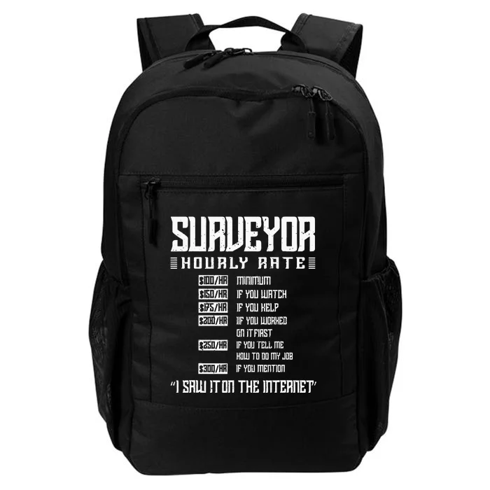 Surveyor Hourly rate Land Surveyor Daily Commute Backpack