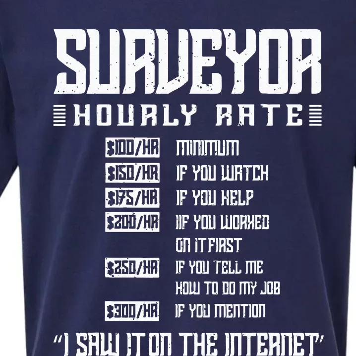 Surveyor Hourly rate Land Surveyor Sueded Cloud Jersey T-Shirt