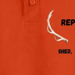 Shed, Hunt, Repeat Buck Dry Zone Grid Performance Polo