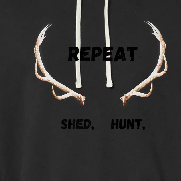 Shed, Hunt, Repeat Buck Garment-Dyed Fleece Hoodie