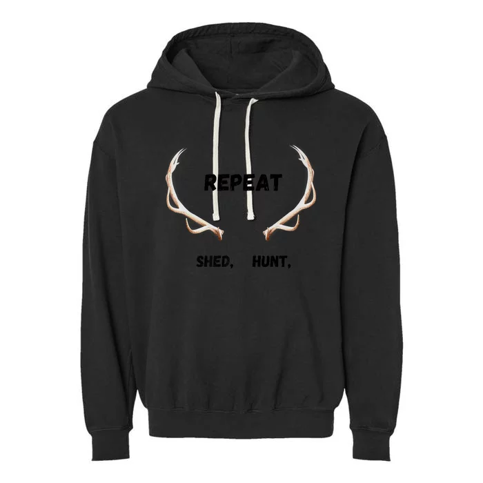 Shed, Hunt, Repeat Buck Garment-Dyed Fleece Hoodie