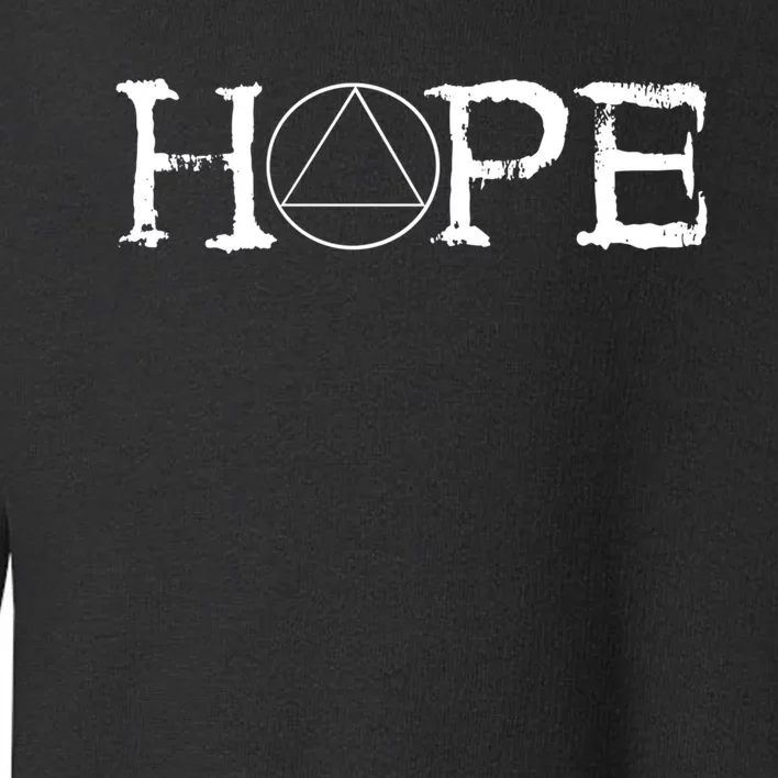 Sobriety Hope Recovery Alcoholic Sober Recover Aa Support Gift Toddler Sweatshirt