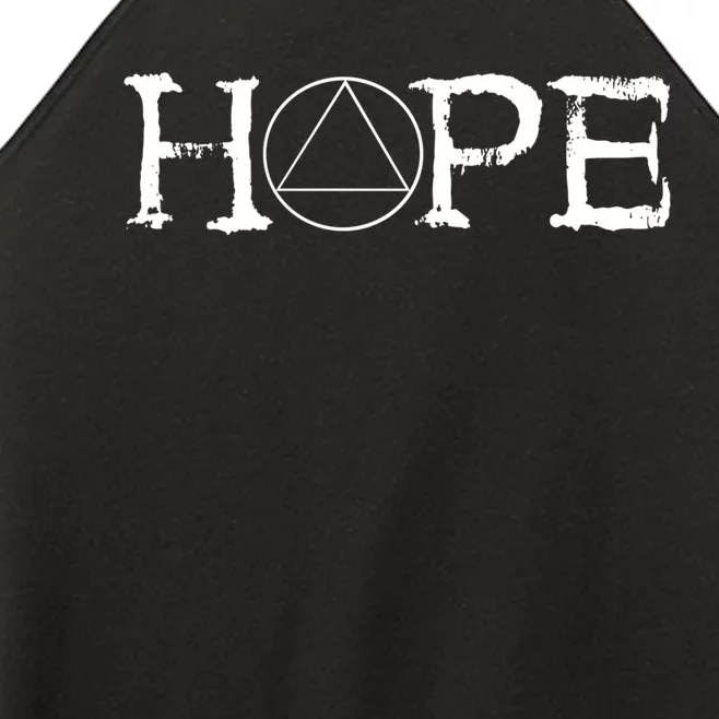 Sobriety Hope Recovery Alcoholic Sober Recover Aa Support Gift Women’s Perfect Tri Rocker Tank