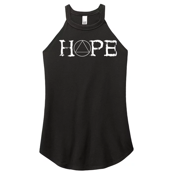 Sobriety Hope Recovery Alcoholic Sober Recover Aa Support Gift Women’s Perfect Tri Rocker Tank