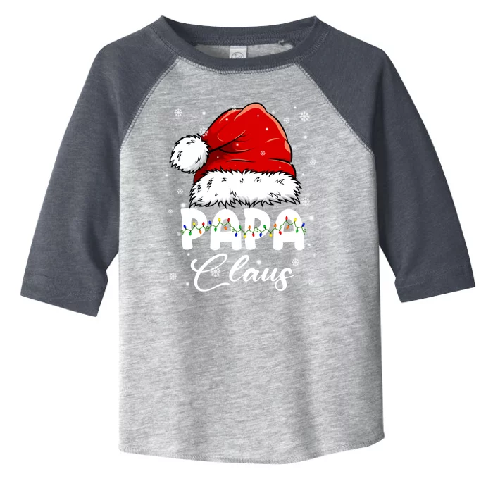 Santa Hat Reindeer Christmas Lights Decor Papa Claus Gift Toddler Fine Jersey T-Shirt