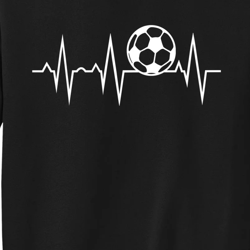 Soccer Heartbeat Retro Gift Tall Sweatshirt