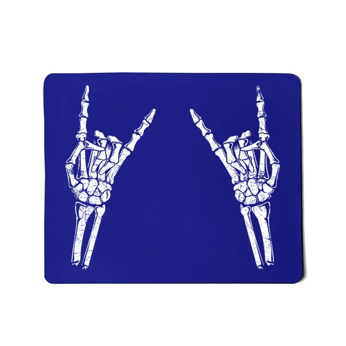 Skeleton Hand Rocker Graphic Rock On Star Trendy Halloween Gift Mousepad