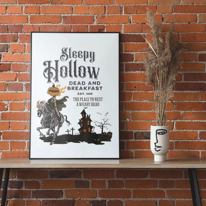 Sleepy Hollow Retro Vintage Headless Horseman Halloween Poster