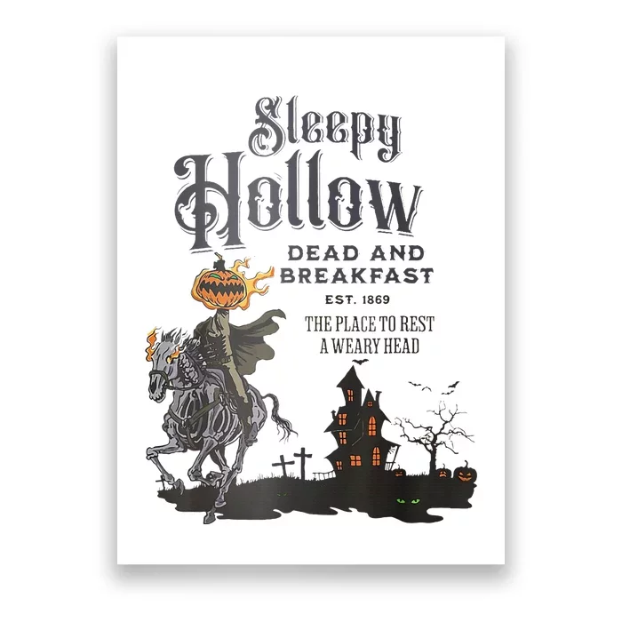 Sleepy Hollow Retro Vintage Headless Horseman Halloween Poster