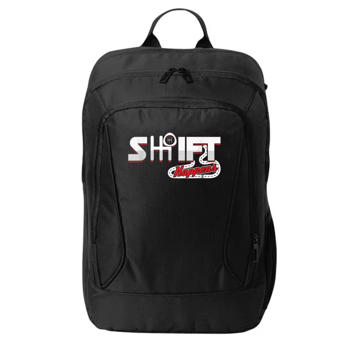 Shift Happens Race Racing Car Manual Mechanic Sportcar City Backpack