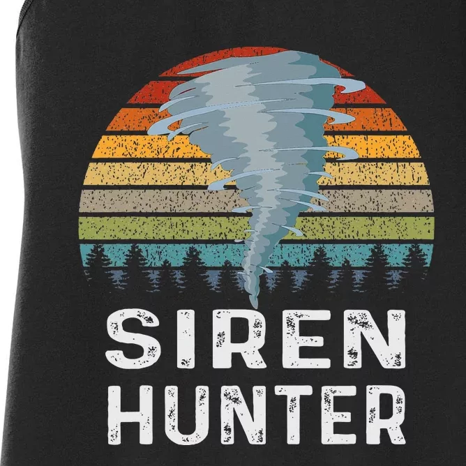 Siren Hunter Retro Tornado Chaser Women's Racerback Tank