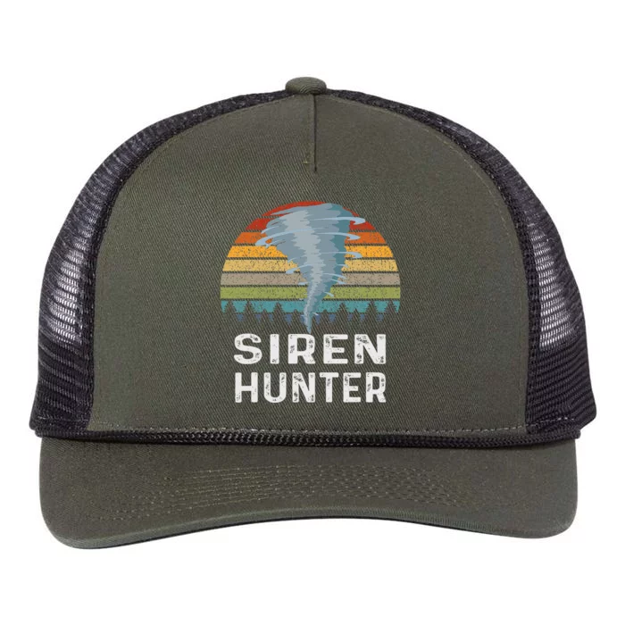 Siren Hunter Retro Tornado Chaser Retro Rope Trucker Hat Cap