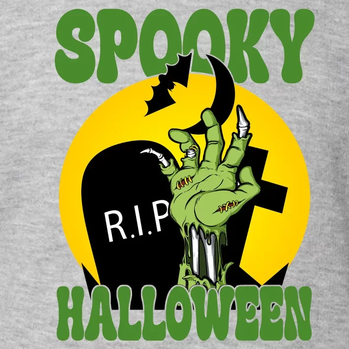 Spooky Halloween Rip Zombie Toddler Sweatshirt