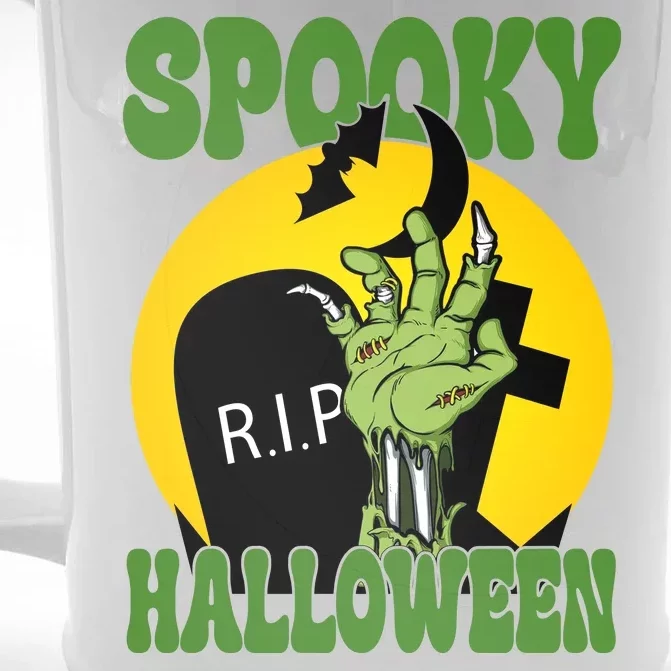 Spooky Halloween Rip Zombie Front & Back Beer Stein