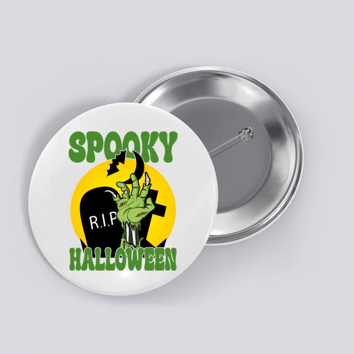 Spooky Halloween Rip Zombie Button