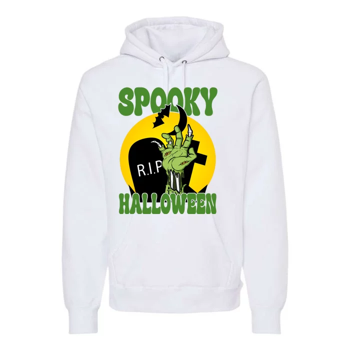 Spooky Halloween Rip Zombie Premium Hoodie