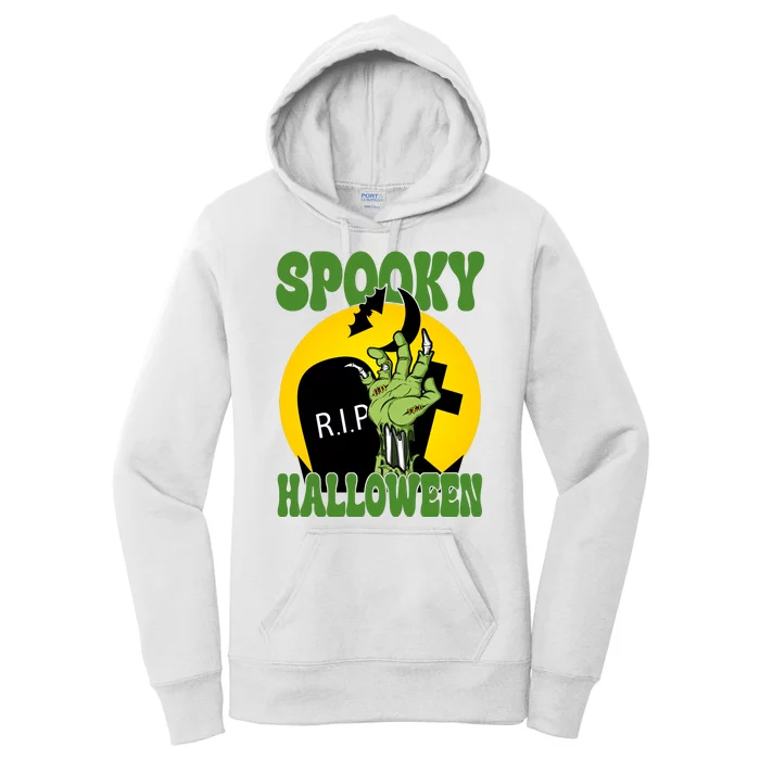 Spooky Halloween Rip Zombie Women's Pullover Hoodie