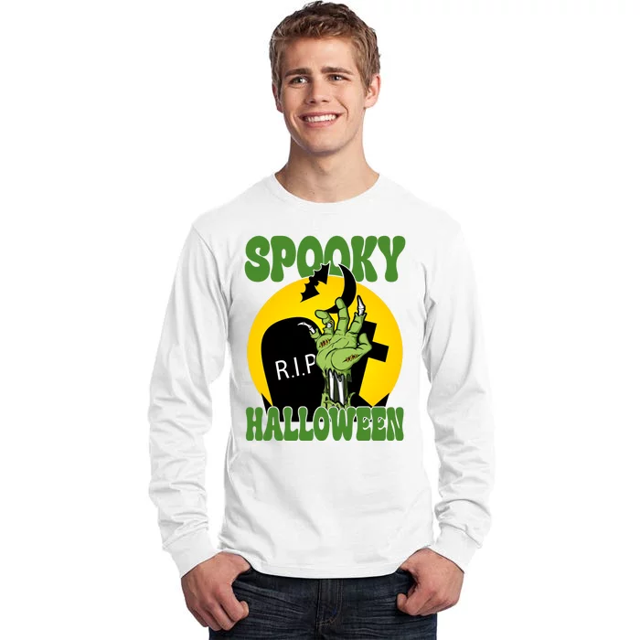 Spooky Halloween Rip Zombie Tall Long Sleeve T-Shirt