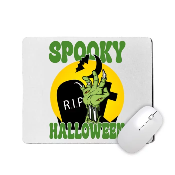 Spooky Halloween Rip Zombie Mousepad