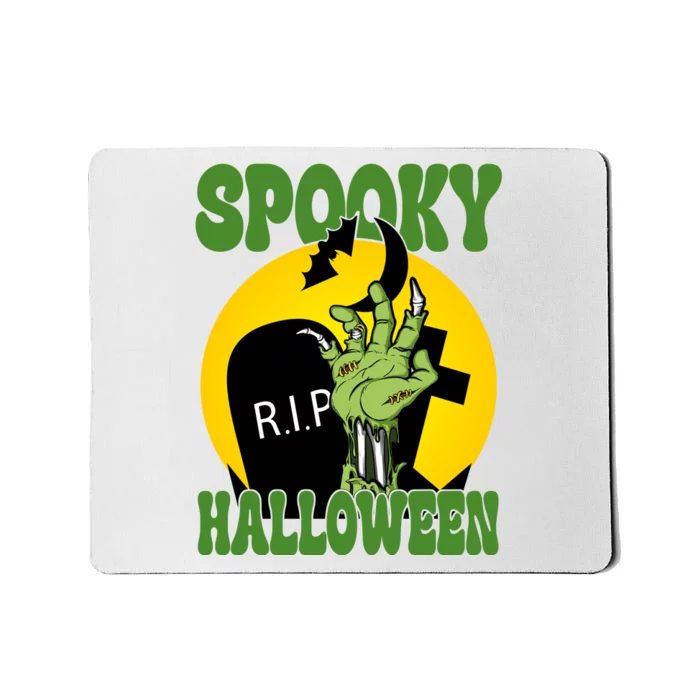 Spooky Halloween Rip Zombie Mousepad