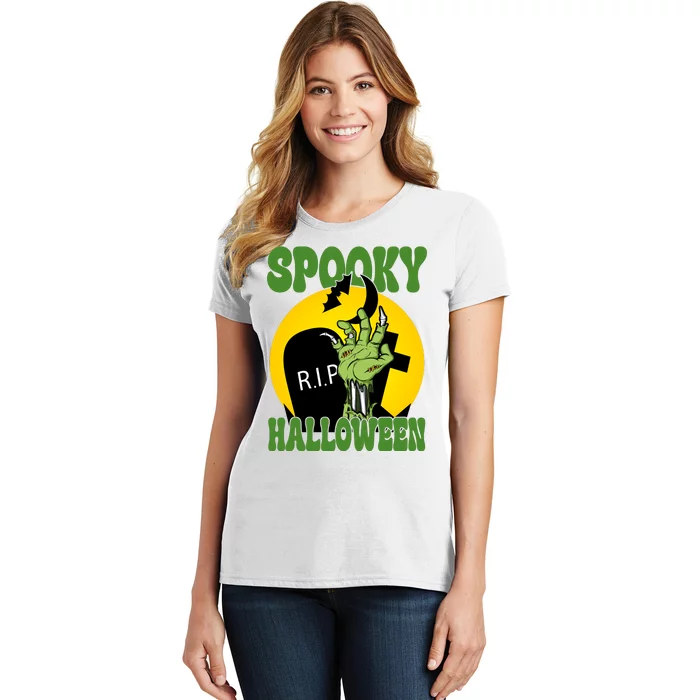 Spooky Halloween Rip Zombie Women's T-Shirt