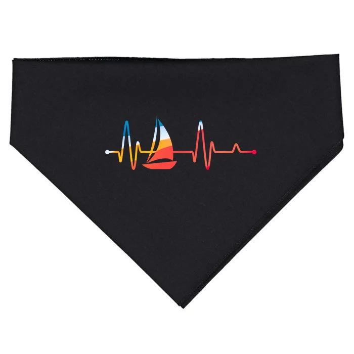 Sailing Heartbeat Retro Sailor USA-Made Doggie Bandana