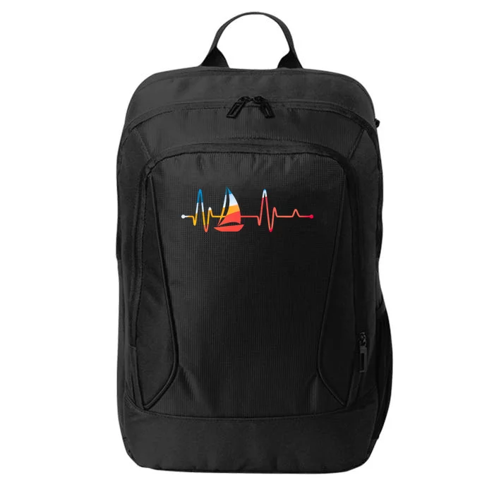 Sailing Heartbeat Retro Sailor City Backpack