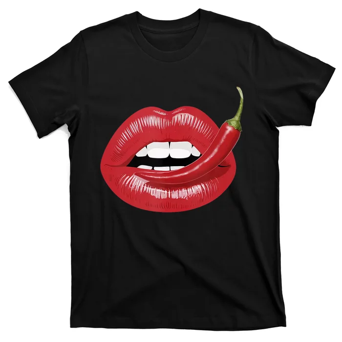 Sexy Hot Red Chili Pepper Lips T-Shirt