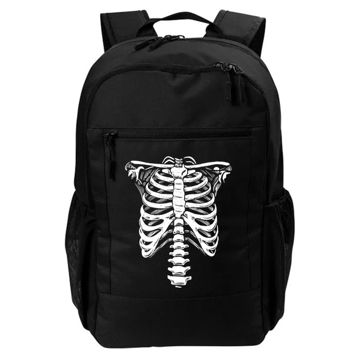 Skeleton Heart Rib Cage XRay Funny Halloween Daily Commute Backpack