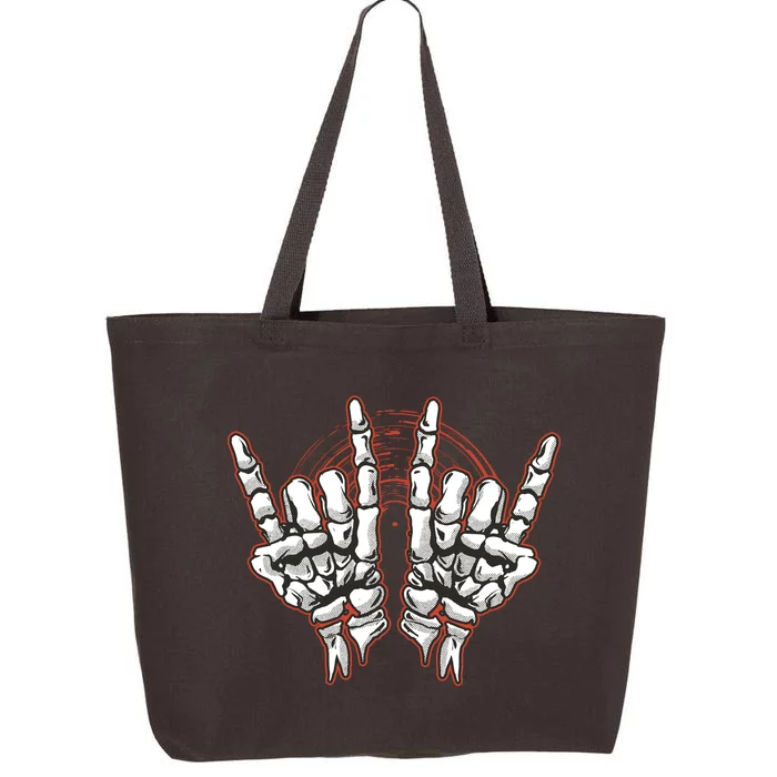 Skeleton Hands Rock And Roll 25L Jumbo Tote