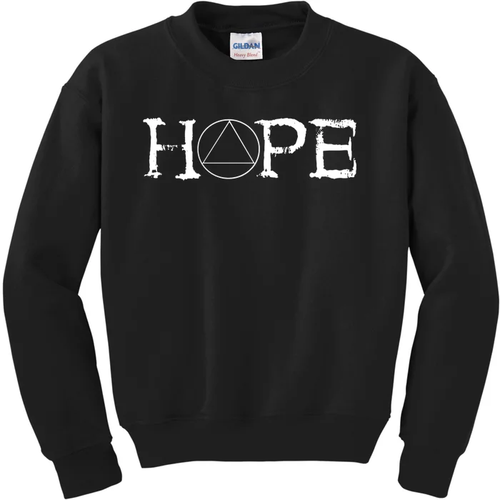 Sobriety Hope Recovery Alcoholic Sober Recover Aa Support Kids Sweatshirt