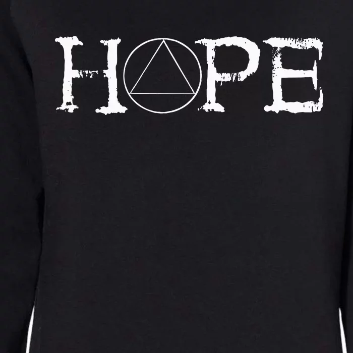 Sobriety Hope Recovery Alcoholic Abstinence Sober Aa Womens California Wash Sweatshirt