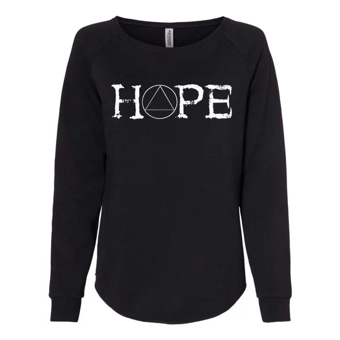 Sobriety Hope Recovery Alcoholic Abstinence Sober Aa Womens California Wash Sweatshirt