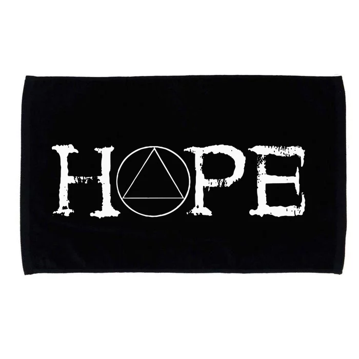 Sobriety Hope Recovery Alcoholic Abstinence Sober Aa Microfiber Hand Towel