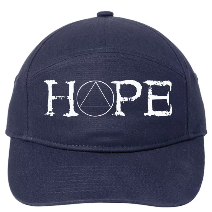 Sobriety Hope Recovery Alcoholic Abstinence Sober Aa 7-Panel Snapback Hat