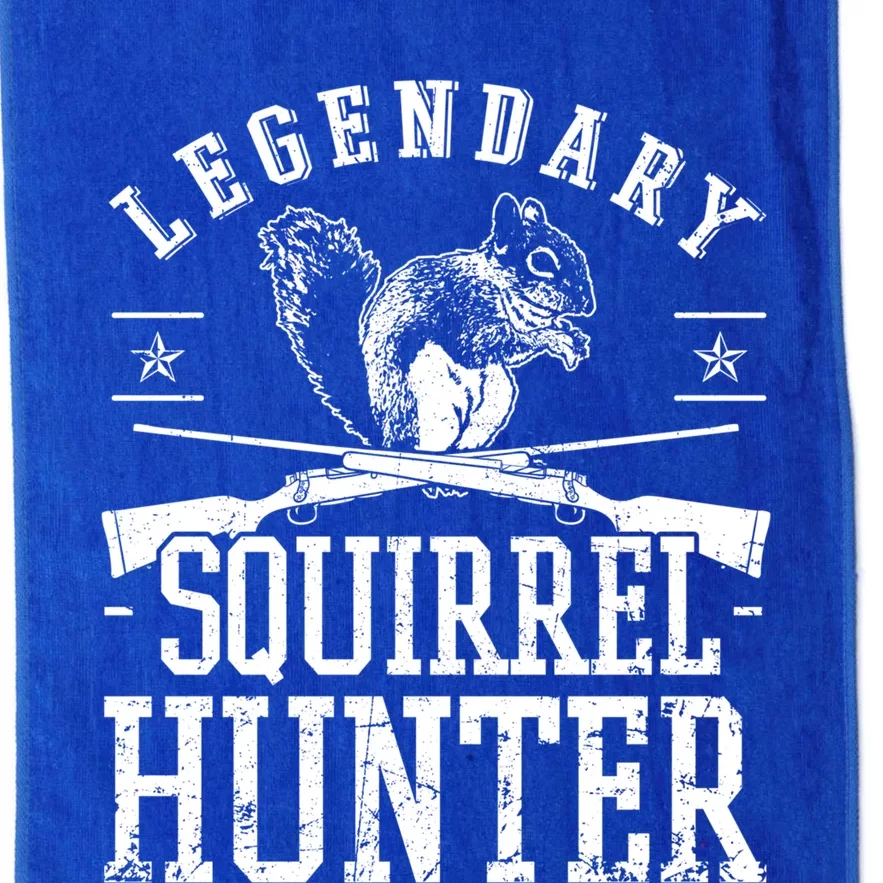 Squirrel Hunter Riffle Shotgun Hunting Wildlife Gift Platinum Collection Golf Towel