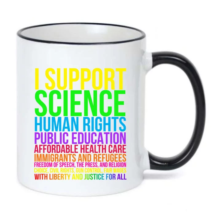 Science Hu Rights Education Health Care Freedom Gift Black Color Changing Mug