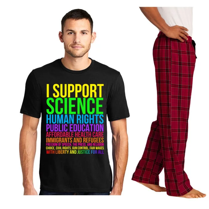 Science Hu Rights Education Health Care Freedom Gift Pajama Set