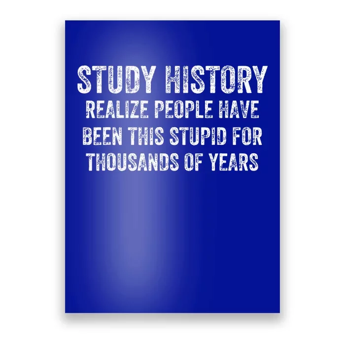 Study History Realize People Have Been This Stupid Poster