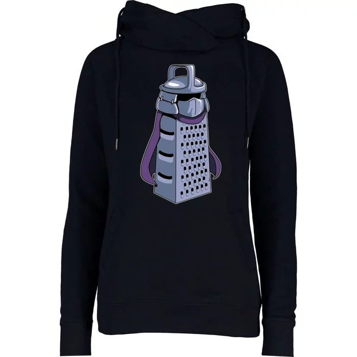 Shredder TMT Cartoon Womens Funnel Neck Pullover Hood