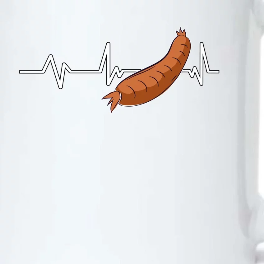 Sausage Heartbeat Sausage Gift Sausage Gift Black Color Changing Mug