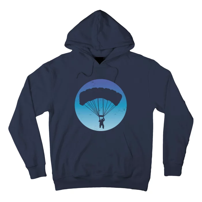 Skydiving Hobby Silhouette Hoodie