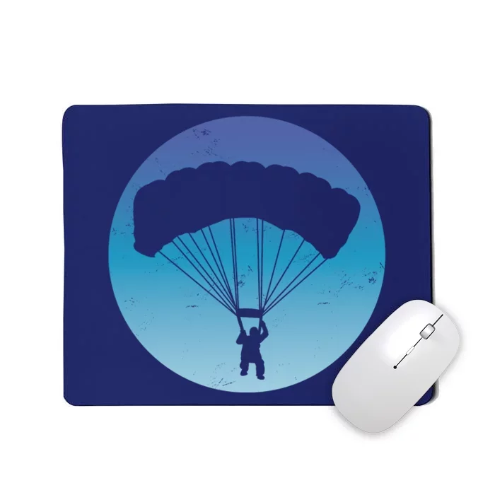 Skydiving Hobby Silhouette Mousepad