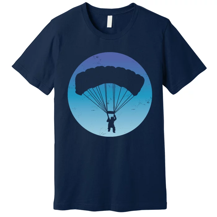 Skydiving Hobby Silhouette Premium T-Shirt