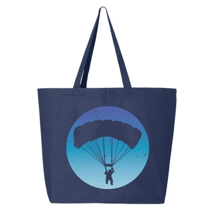 Skydiving Hobby Silhouette 25L Jumbo Tote