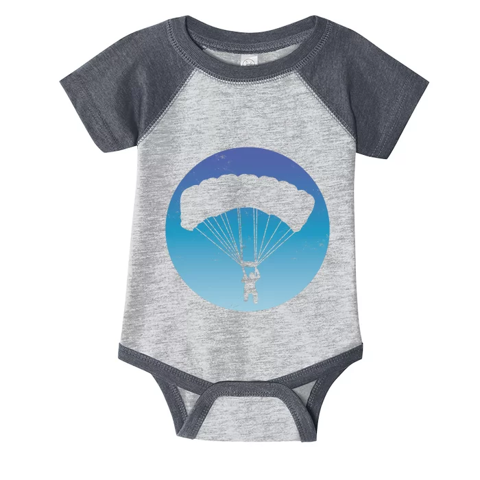 Skydiving Hobby Silhouette Infant Baby Jersey Bodysuit