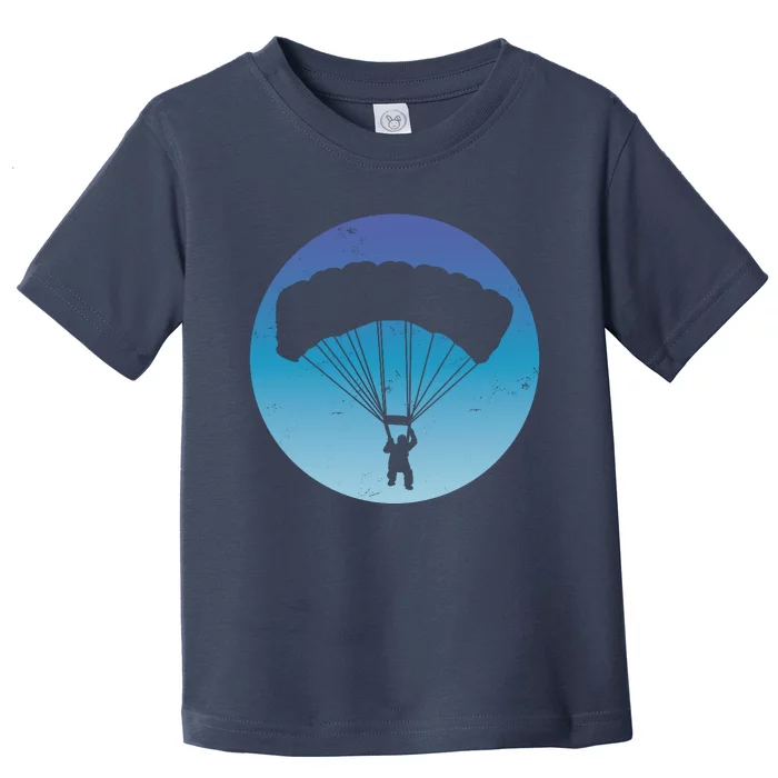 Skydiving Hobby Silhouette Toddler T-Shirt