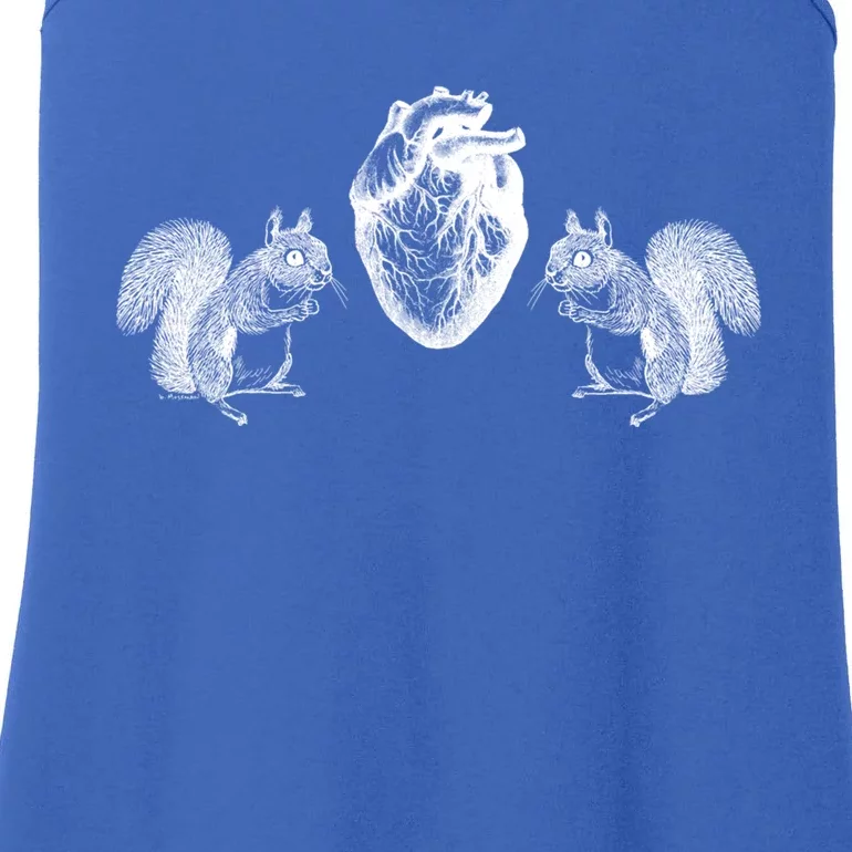 Squirrel Heart Squirrel Nature Anatomy By B Moss Cute Gift Ladies Essential Tank