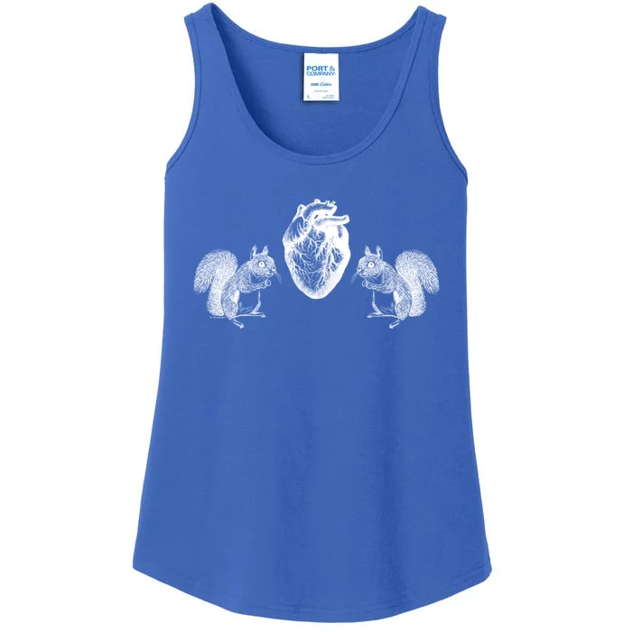 Squirrel Heart Squirrel Nature Anatomy By B Moss Cute Gift Ladies Essential Tank